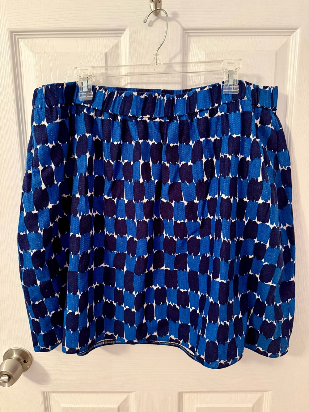 Boden Blue Cotton Mini Skirt Size 16